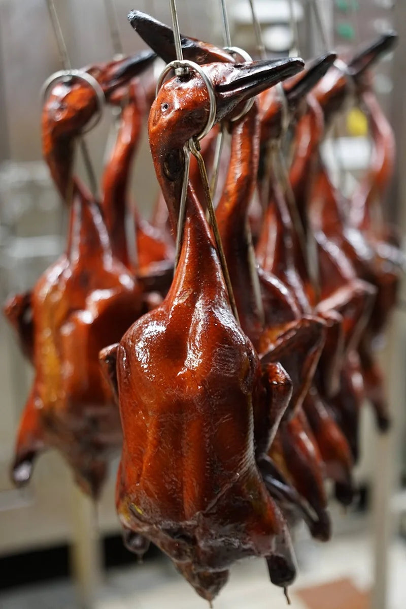 Hup Cheong wholesale roast meat — char siu, siew yok, and roasted duck